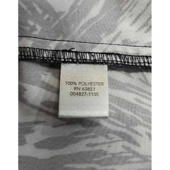 C.J. BANK ZIP UP JACKET BLACK AND WHITE PLUS SIZE 3X - Picture 5 of 7